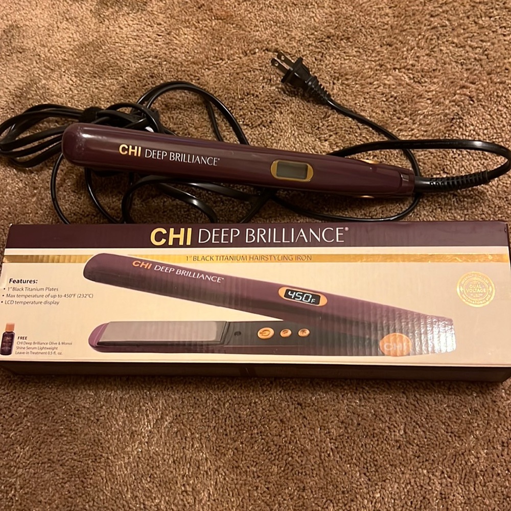 Chi deep brilliance flat iron